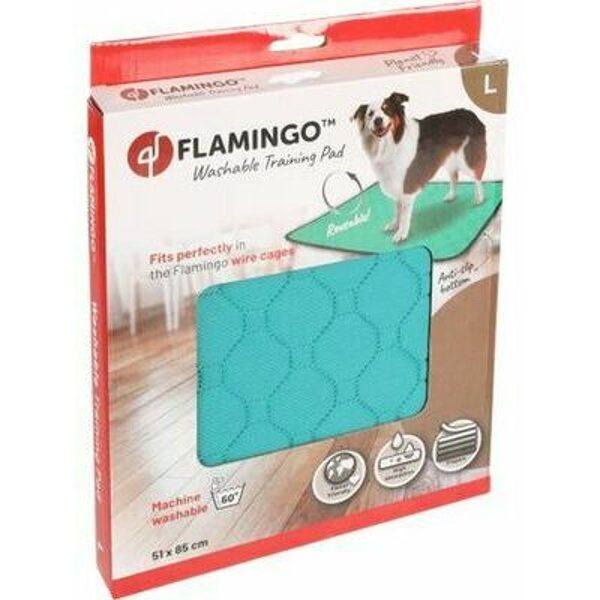   Flamingo TRAINING PAD GREEN L ANTISLIP 85x51cm - apmācības paliktnis
