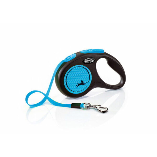 flexi Neon S 5m blue (lente) - pavada suņiem 