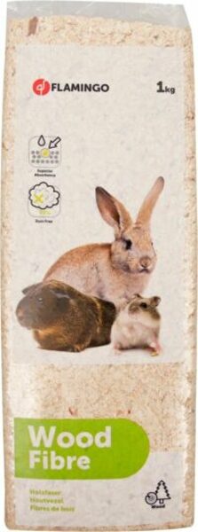 Flamingo pakaiši dzīvniekiem koka skaidas 1 kg/14L 