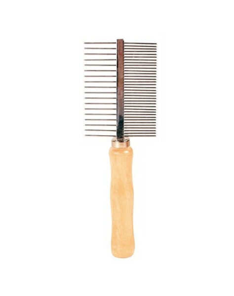 Ķemme, dubulta, koka - Trixie Comb, double sided 17cm.