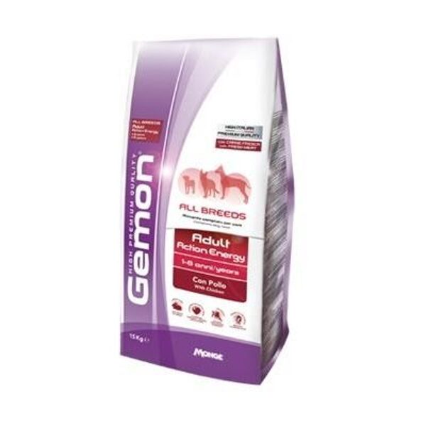 GEMON Dog ALL BREEDS Adult Action Energy with chicken 15kg