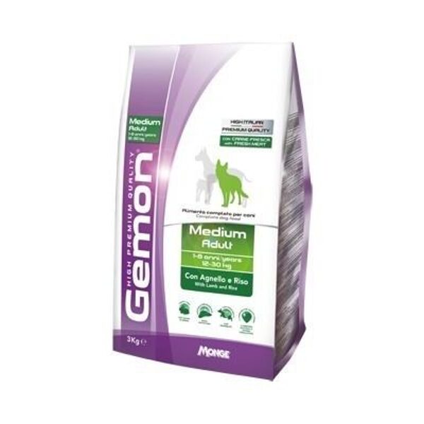 GEMON Dog MEDIUM Adult with lamb & rice 15kg