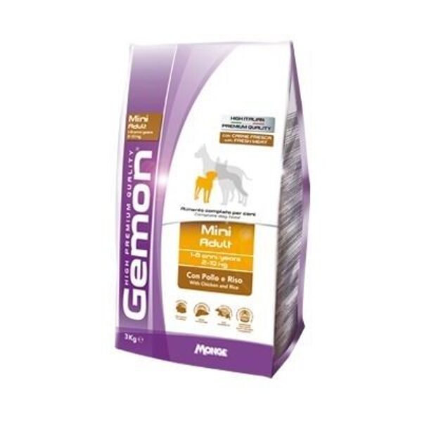 GEMON Dog MINI Adult with chicken & rice 1kg 