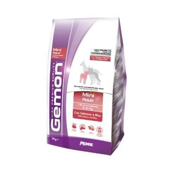 GEMON Dog MINI Adult with salmon & rice 1kg 