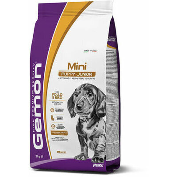GEMON Dog MINI Puppy & Junior with tuna & rice 3kg 