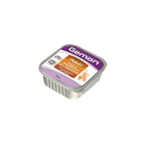 GEMON Dog pate & chunkies Adult with turkey 0.150kg - паштет для собак