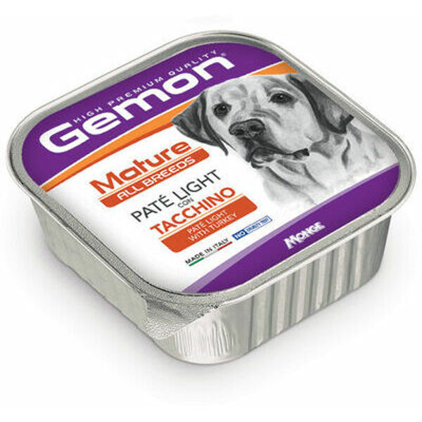 GEMON MATURE Dog pate light with turkey 150 g - паштет для собак