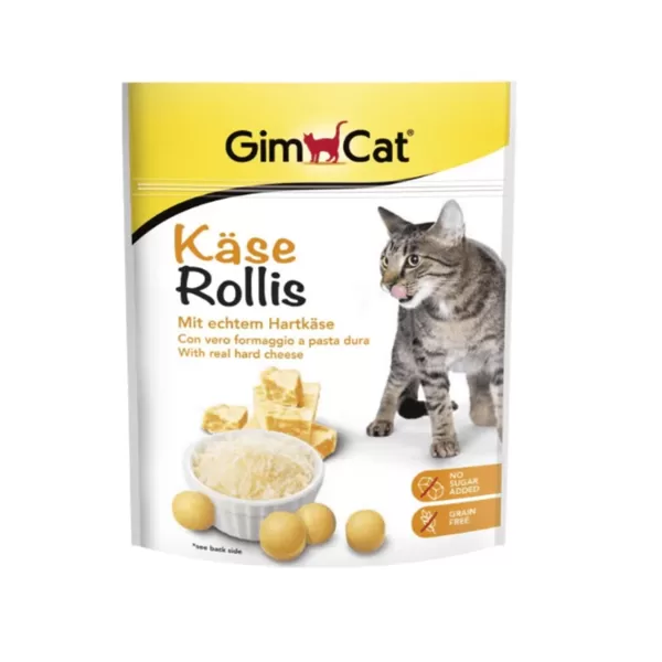 GimCat Cheese Tabs 140g - Papildbarība kaķiem ar siera garšu