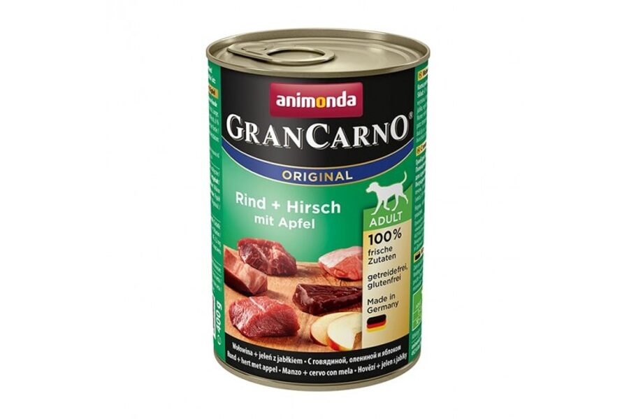 Animonda GranCarno оленина, говядина, яблоки 400г - консервы для собак