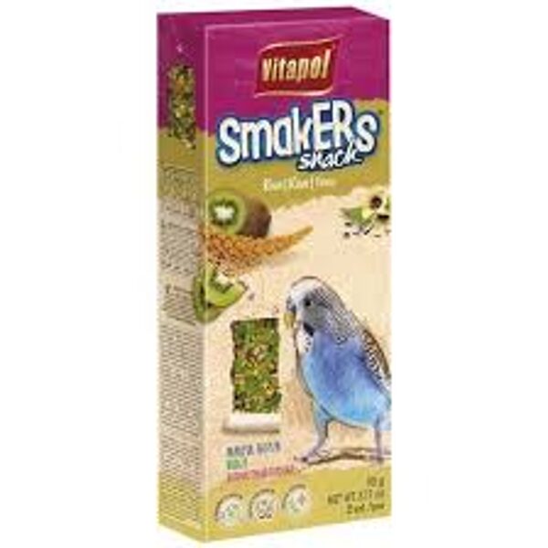 VITAPOL Smakers kiwi for budgies 2pcs 90g - nūjiņas ar kivi viļnainajiem papagaiļiem