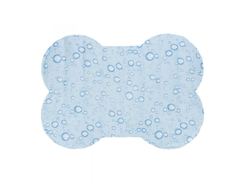 Trixie Cooling mat bone shape, M: 60 × 45 cm, light blue