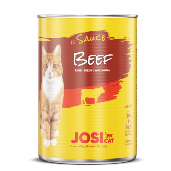 Josera JosiCat Beef in Sauce 415g - konservi kaķiem 