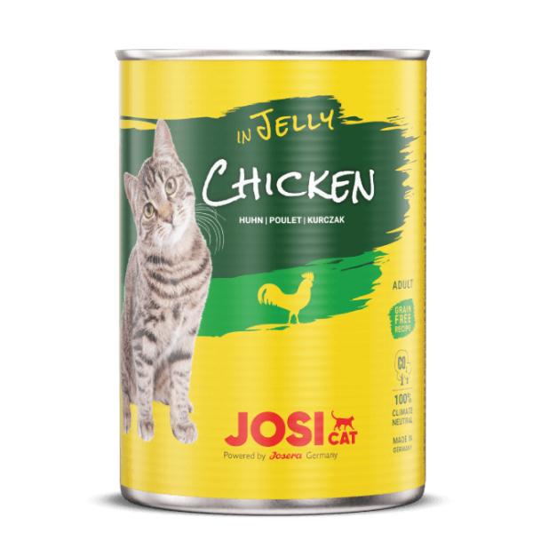 JOSERA JosiCat Chicken In Jelly 400g - konservi kaķiem 