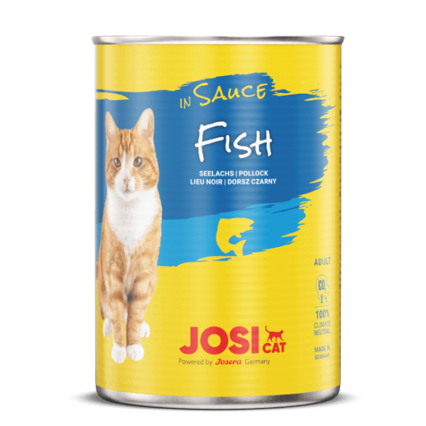Josera JosiCat Fish in Sauce 415g - konservi kaķiem