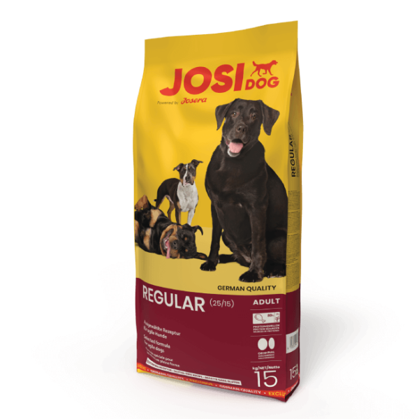 Josera JosiDog Regular 15kg - sausā barība aktīviem pieaugušiem suņiem