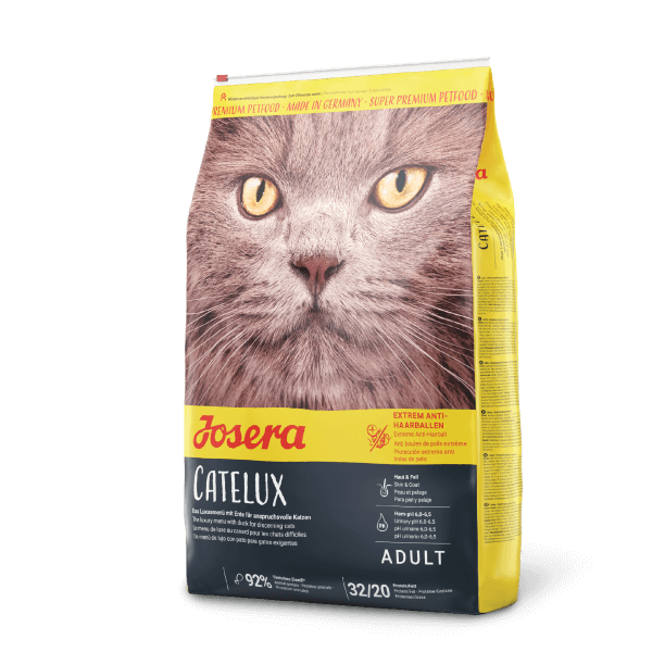 Josera Super Premium Catelux 15 kg - сухой корм для взрослых кошек с уткой и картофелем