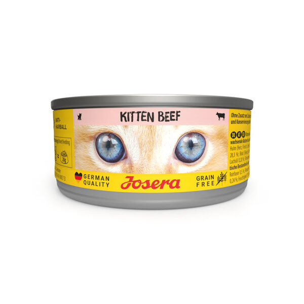 Josera wet Kitten Beef 85 g - konservi kaķēniem ar liellopu