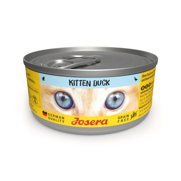 Josera wet Kitten Duck 85 g - konservi kaķēniem ar pīli