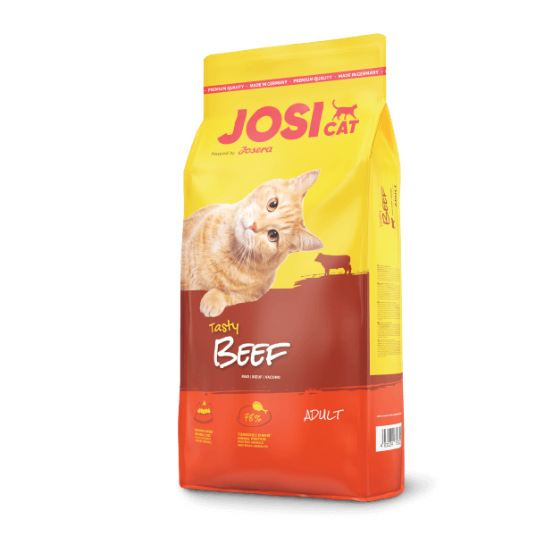 Josera JosiCat Tasty Beef 650g - Sausā barība pieaugušiem kaķiem ar liellopu gaļu