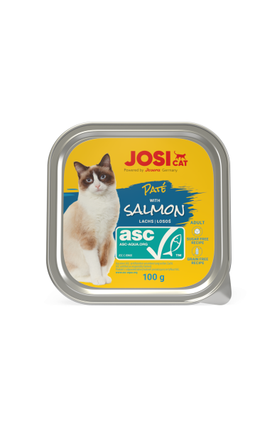  Josera JosiCat Pate with Salmon 100gr - Laša gaļas pastēte kaķiem