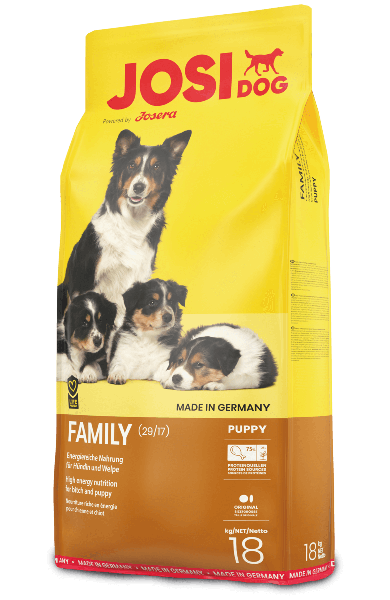 Josera Premium JosiDog Family 18kg - сухой корм для беременных и кормящих сук, щенков