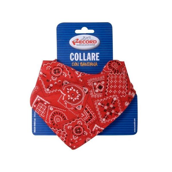  Kakla siksna regulējama ar bandanu 1,6 x 30/45 cm sarkana