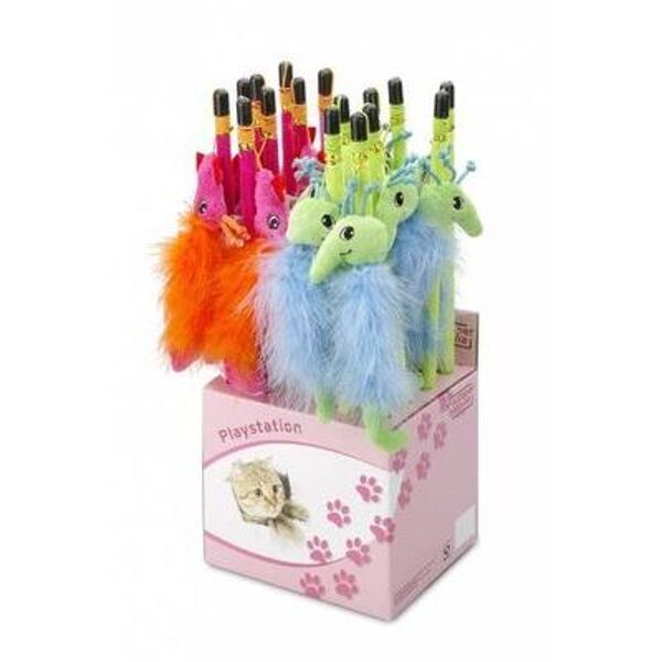 Kaķu rotaļlieta - makšķere  "Marine Fun" 40cm/ Garnele un Jūraszirdziņš