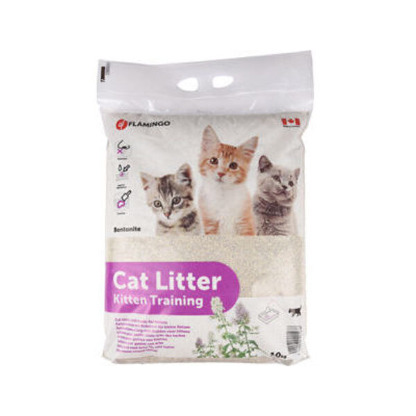 Karlie Flamingo Cat Litter Kitten 10 kg - cementējošās smiltis kaķēniem