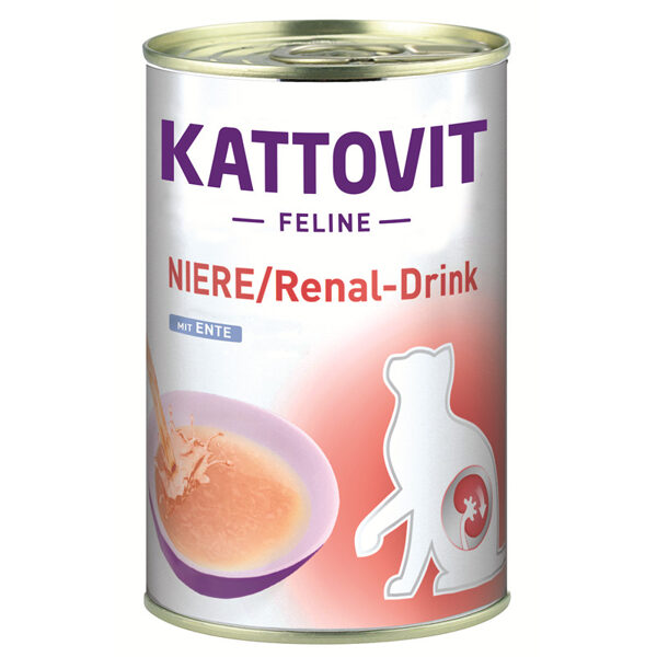 Kattovit Niere/Renal Drink ar pīli, 135 ml - Zupa kaķiem ar nieru problēmām