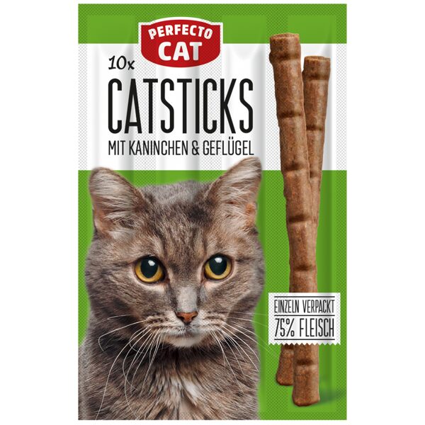Perfecto Catsticks ar trusi un mājputnu 10gab*5g