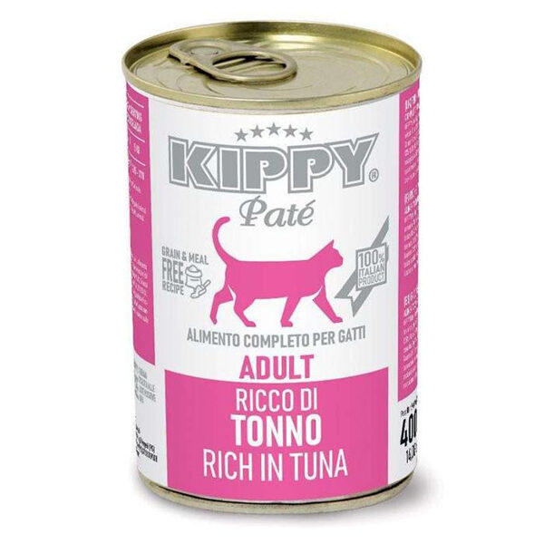 Kippy Pate Cat Adult, Tuna, 400g - Влажный корм с тунцом для взрослых кошек всех пород (паштет) 