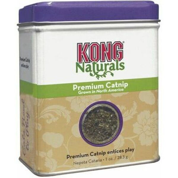 KONG Cat Naturals premium catnip 28.3g - кошачья мята сушеная для наполнения игрушек для кошек