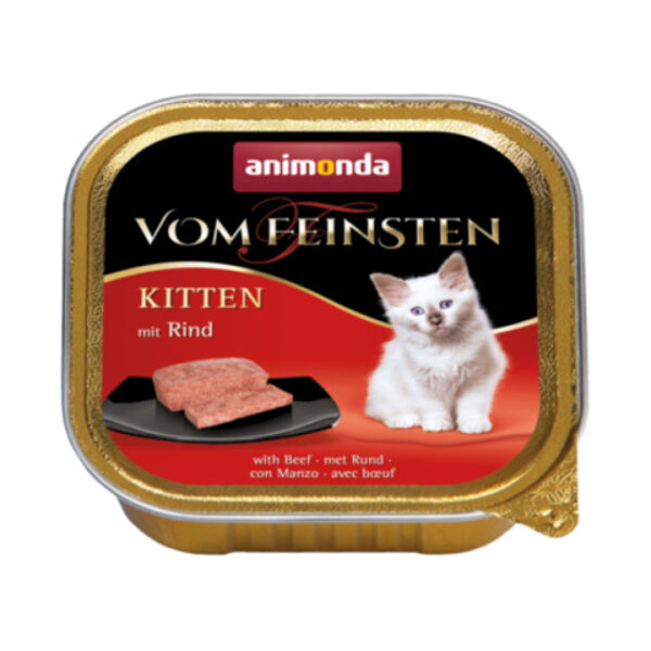 Animonda Vom Feinsten Kitten 100g - влажный корм с говядиной для котят