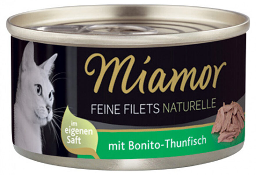 Miamor Feine Filets Naturelle Bonito-Thunfisch, 80 g