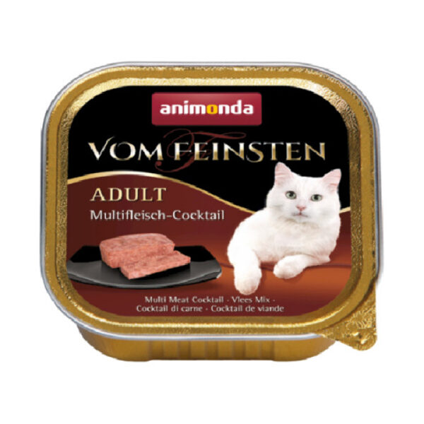Animonda Vom Feinsten Adult Multi Meat Cocktail 100g - konservi kaķiem (gaļas kokteilis) 