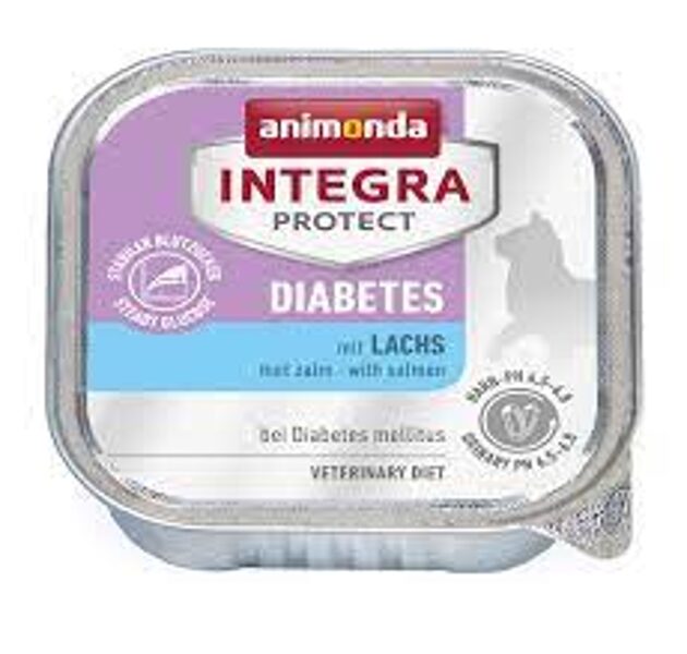 ANIMONDA INTEGRA PROTECT DIABETES, SALMON - КОРМ ДЛЯ КОШЕК С САХАРНЫМ ДИАБЕТОМ 100Г