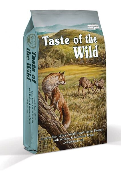 Taste Of The Wild Appalachian Valley™ Small Breed Canine 12,2 kg - Bezgraudu pilnvērtīga sausā barība ar briedi un turku zirņiem