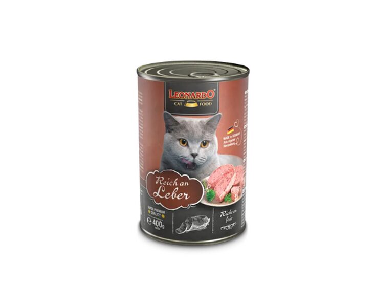 Leonardo Liver 400g - Kaķu konservi ar aknām