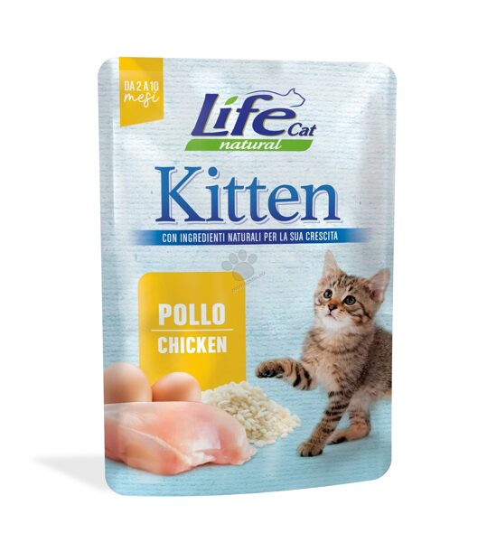 Life Cat Natural  Kitten pouch / Chicken, 70g - konservi kaķēniem ar vistas gaļu