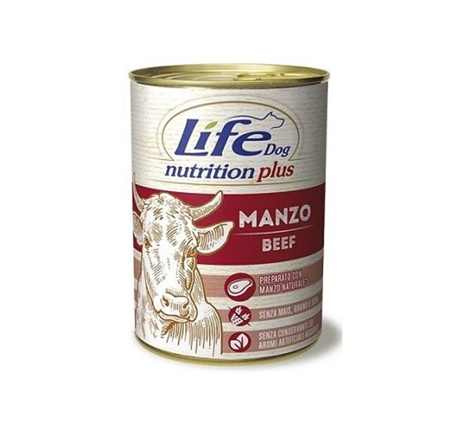 Life Dog Nutrition Plus Beef 400g