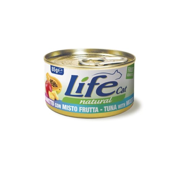 Life Cat Tuna with Fruits  85g - konservi ar tunci un augļiem kaķiem