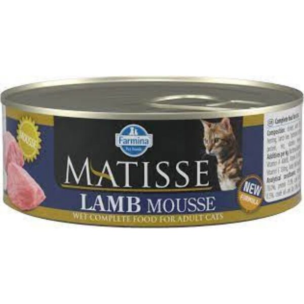 Farmina Matisse Cat Mousse with Lamb, 85g - konservi pieaugušiem kaķiem ar jēru