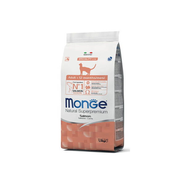 MONGE Adult Salmon 0,4kg - - barība kaķiem