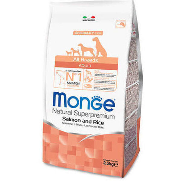 MONGE ALL BREEDS Adult Salmon and Rice 12 kg - корм для взрослых собак