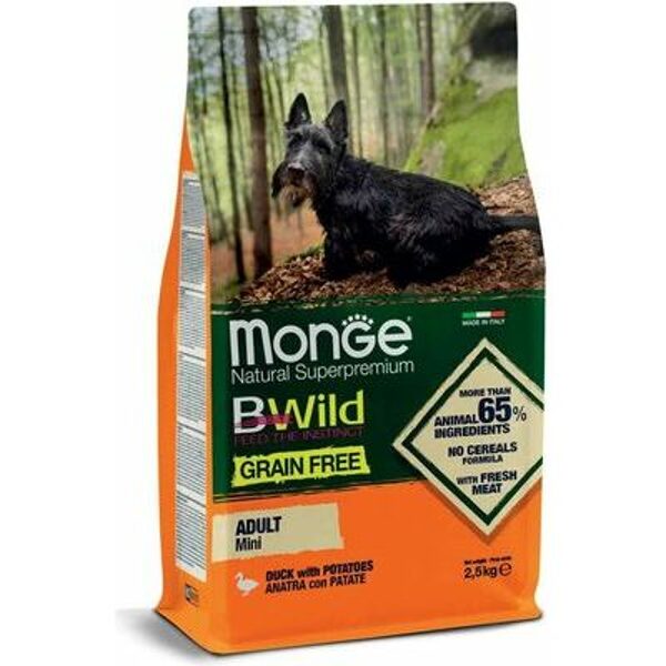 MONGE BWILD GF MINI with Duck & Potatoes 2,5kg 