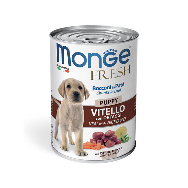 Monge Fresh Chunks PUPPY with Veal & Vegetables 400 gr