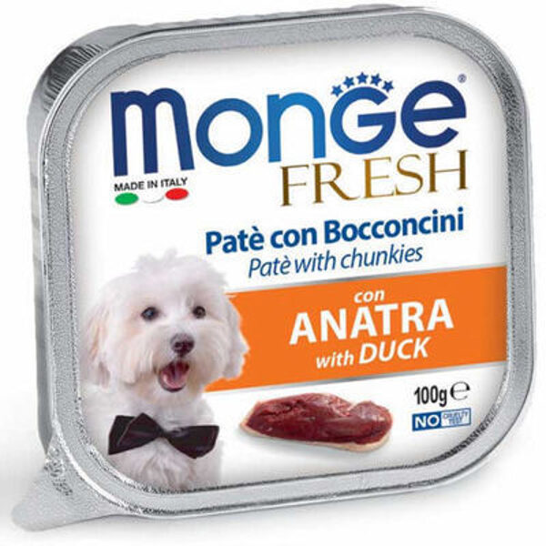 Monge Fresh pate with Duck 100 gr  - консервы для собак