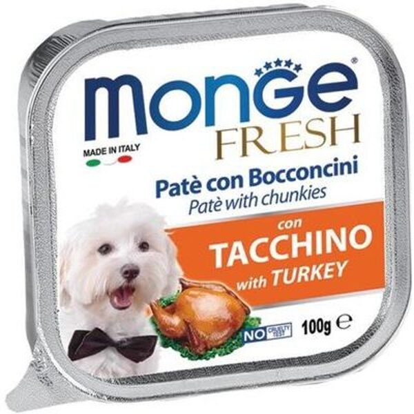 Monge Fresh pate with Turkey 100 gr  - консервы для собак