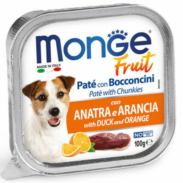 Monge Fruit Duck and Orange 100 g - консервы для собак
