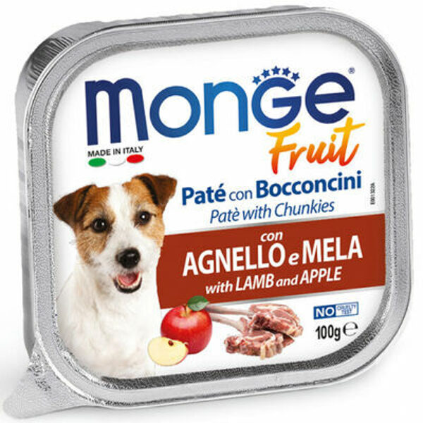 Monge Fruit Lamb and Apple 100 g - консервы для собак